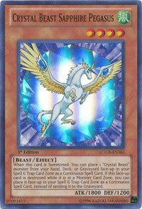 Crystal Beast Sapphire Pegasus [LCGX-EN161] Super Rare | The Time Vault CA