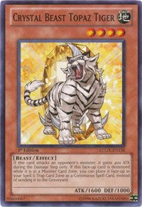 Crystal Beast Topaz Tiger [LCGX-EN158] Common | The Time Vault CA