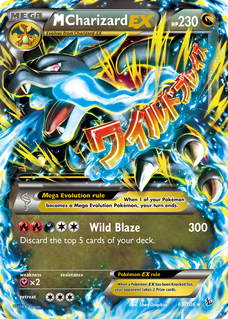 M Charizard EX (69/106) [XY: Flashfire] | The Time Vault CA