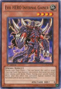 Evil HERO Infernal Gainer [LCGX-EN030] Common | The Time Vault CA