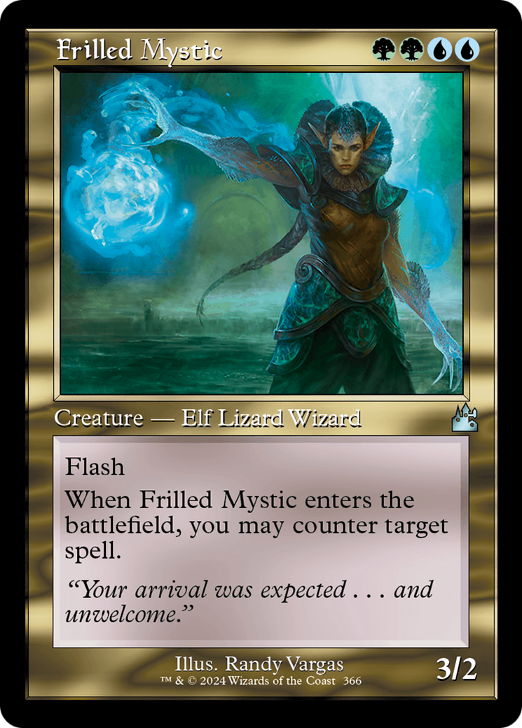 Frilled Mystic (Retro Frame) [Ravnica Remastered] | The Time Vault CA