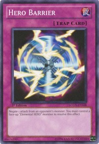 Hero Barrier [LCGX-EN108] Common | The Time Vault CA