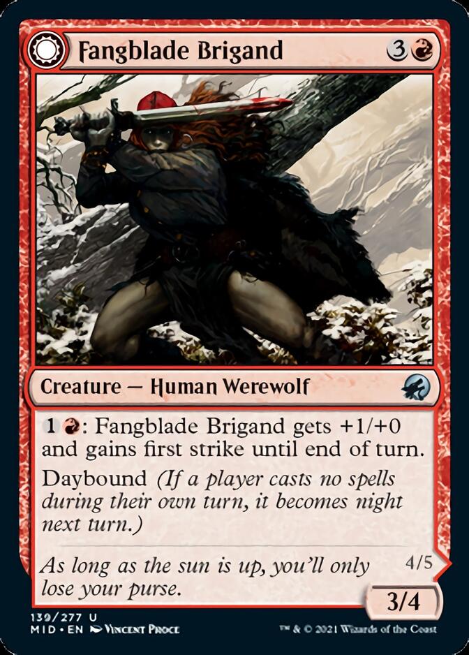 Fangblade Brigand // Fangblade Eviscerator [Innistrad: Midnight Hunt] | The Time Vault CA