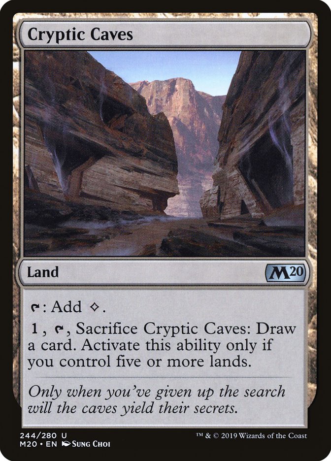 Cryptic Caves [Core Set 2020] | The Time Vault CA