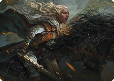 Eowyn, Fearless Knight Art Card [The Lord of the Rings: Tales of Middle-earth Art Series] | The Time Vault CA