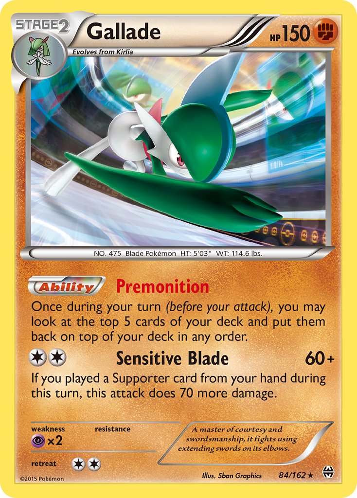 Gallade (84/162) (Cosmos Holo) (Blister Exclusive) [XY: BREAKthrough] | The Time Vault CA