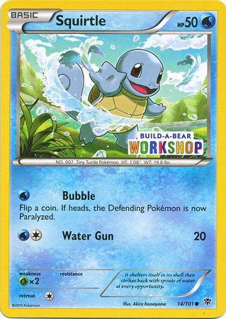 Squirtle (14/101) (Build A Bear Workshop Exclusive) [Black & White: Plasma Blast] | The Time Vault CA