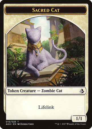 Sacred Cat Token [Amonkhet Tokens] | The Time Vault CA