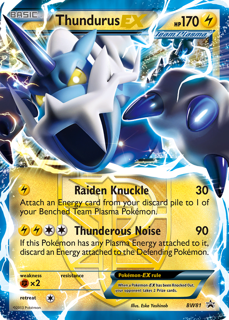 Thundurus EX (BW81) [Black & White: Black Star Promos] | The Time Vault CA