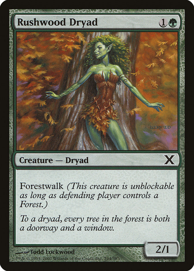 Rushwood Dryad [Tenth Edition] | The Time Vault CA