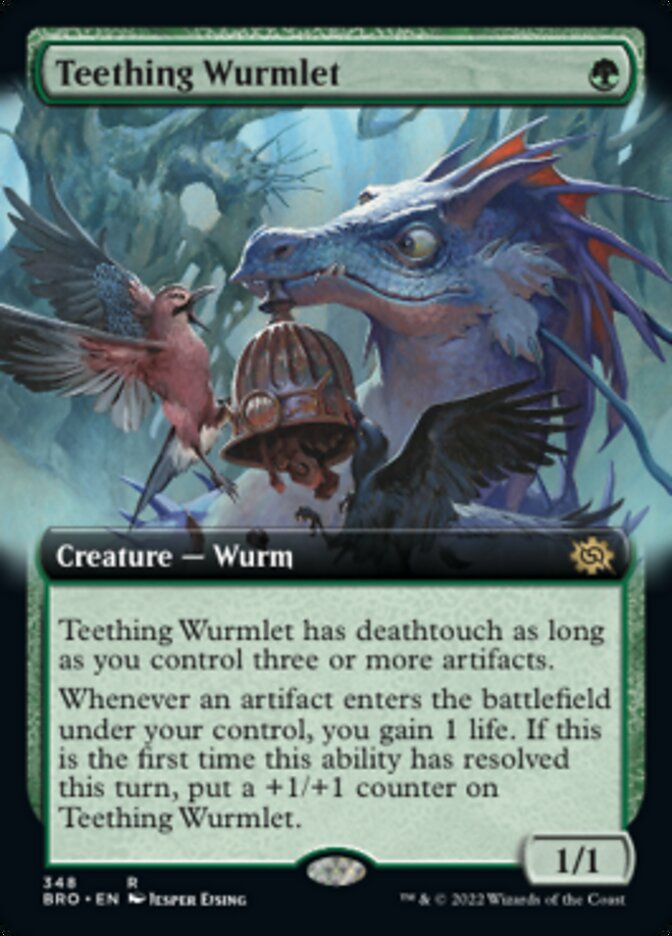 Teething Wurmlet (Extended Art) [The Brothers' War] | The Time Vault CA