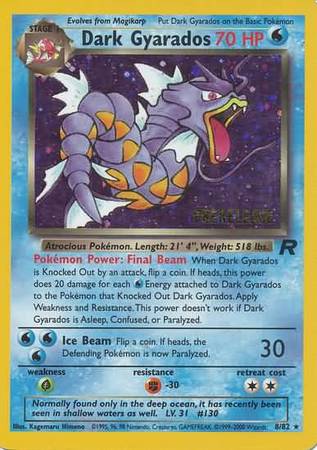 Dark Gyarados (8/82) (Prerelease Promo) [Team Rocket Unlimited] | The Time Vault CA