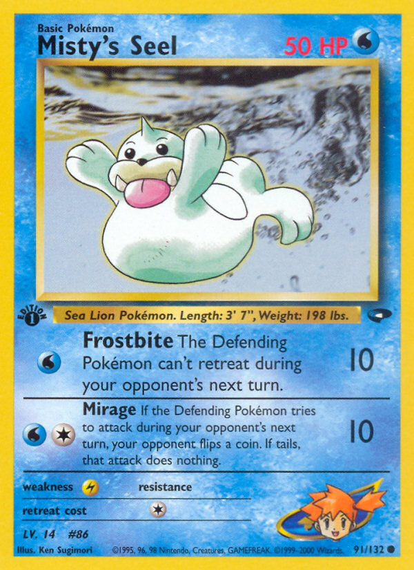 Misty's Seel (91/132) [Gym Challenge 1st Edition] | The Time Vault CA