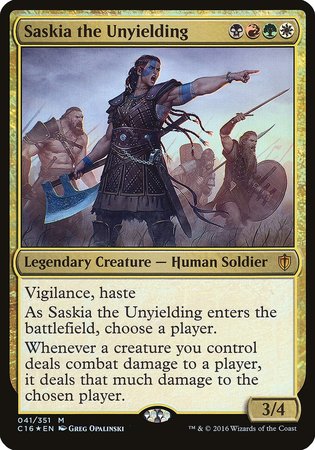 Saskia the Unyielding (Commander 2016) [Commander 2016 Oversized] | The Time Vault CA