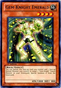 Gem-Knight Emerald [PHSW-EN096] Rare | The Time Vault CA