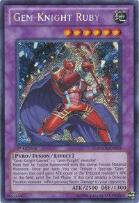 Gem-Knight Ruby [HA05-EN019] Secret Rare | The Time Vault CA