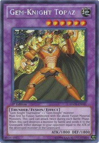 Gem-Knight Topaz [HA05-EN021] Secret Rare | The Time Vault CA