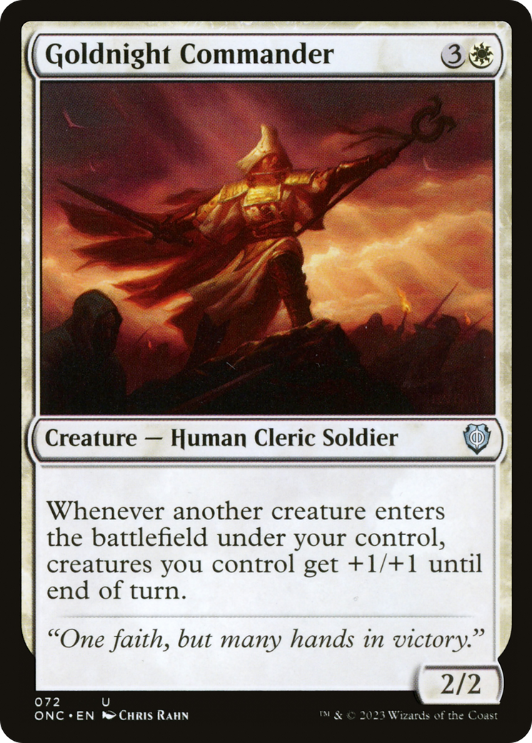 Goldnight Commander [Phyrexia: All Will Be One Commander] | The Time Vault CA