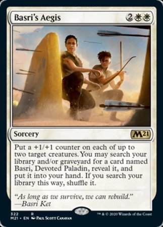 Basri's Aegis [Core Set 2021] | The Time Vault CA