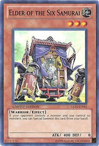 Elder of the Six Samurai [SAAS-EN001] Super Rare | The Time Vault CA