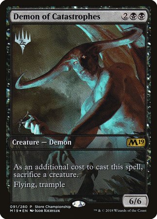 Demon of Catastrophes [Core Set 2019 Promos] | The Time Vault CA