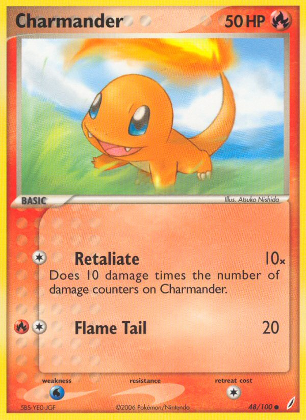 Charmander (48/100) [EX: Crystal Guardians] | The Time Vault CA