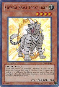 Crystal Beast Topaz Tiger [RYMP-EN043] Super Rare | The Time Vault CA