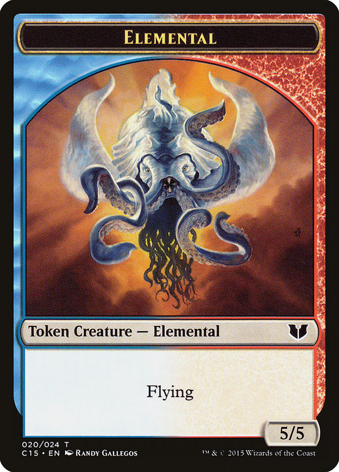 Drake // Elemental (020) Double-Sided Token [Commander 2015 Tokens] | The Time Vault CA