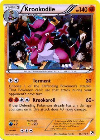 Krookodile (65/114) (Cracked Ice Holo) [Black & White: Base Set] | The Time Vault CA