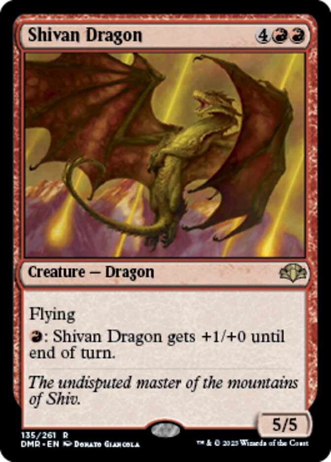 Shivan Dragon [Dominaria Remastered] | The Time Vault CA