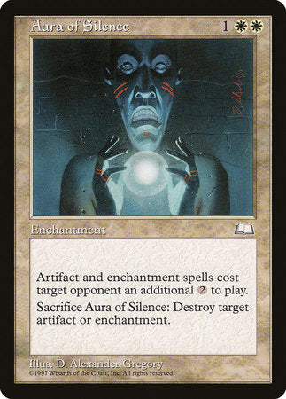 Aura of Silence [Weatherlight] | The Time Vault CA