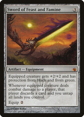 Sword of Feast and Famine [Mirrodin Besieged] | The Time Vault CA
