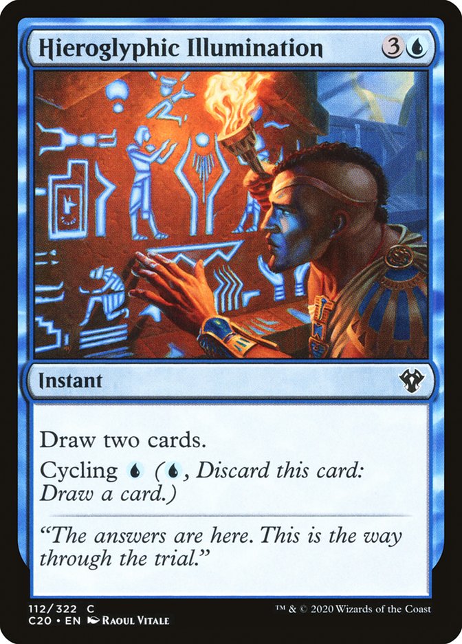 Hieroglyphic Illumination [Commander 2020] | The Time Vault CA