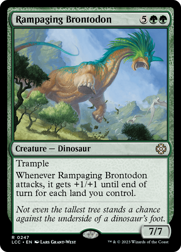 Rampaging Brontodon [The Lost Caverns of Ixalan Commander] | The Time Vault CA