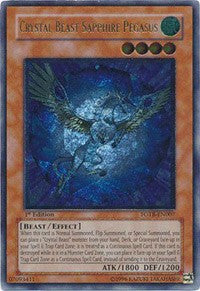 Crystal Beast Sapphire Pegasus (UTR) [FOTB-EN007] Ultimate Rare | The Time Vault CA