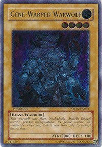 Gene-Warped Warwolf (UTR) [STON-EN001] Ultimate Rare | The Time Vault CA