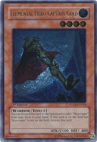 Elemental Hero Captain Gold (UTR) [FOTB-EN014] Ultimate Rare | The Time Vault CA