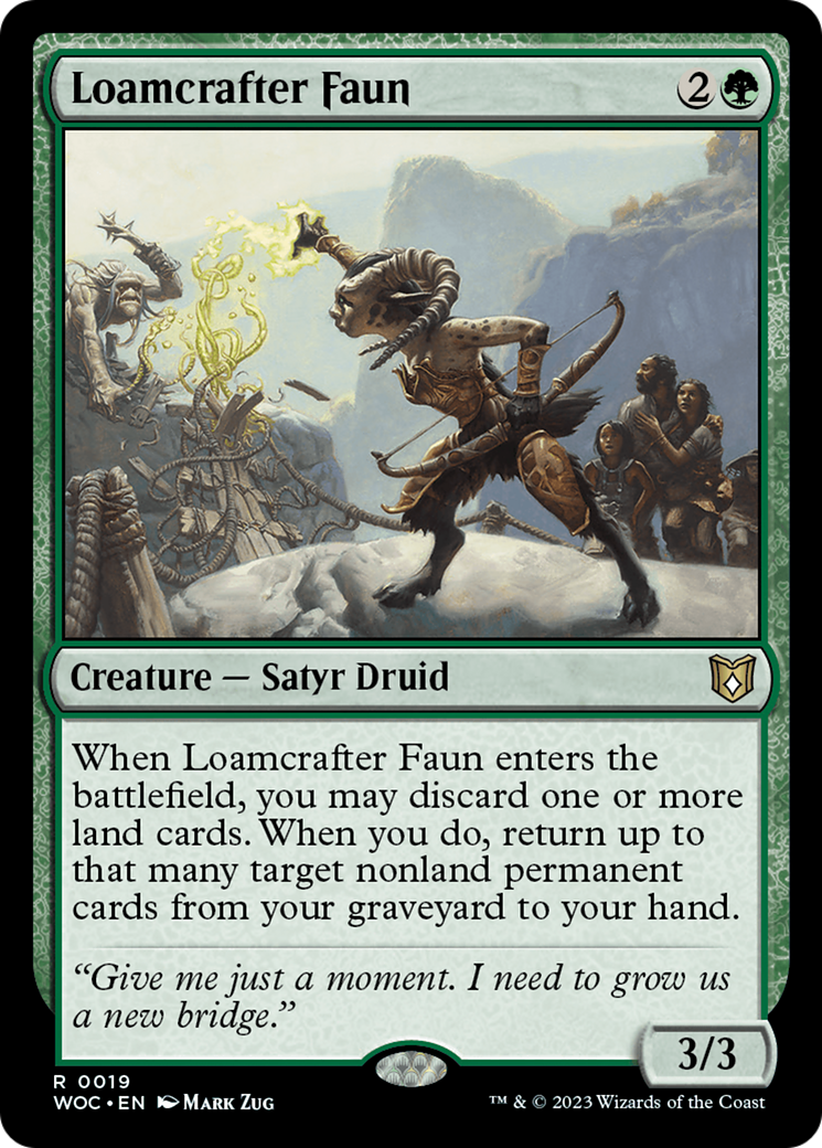 Loamcrafter Faun [Wilds of Eldraine Commander] | The Time Vault CA