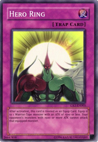 Hero Ring [GX1-EN003] Super Rare | The Time Vault CA