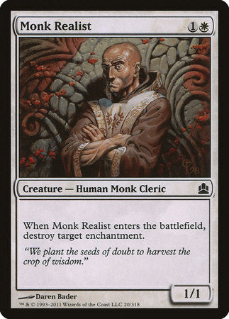 Monk Realist [Commander 2011] | The Time Vault CA