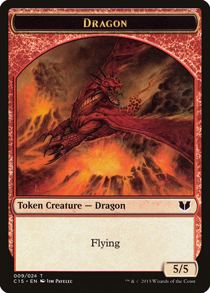 Dragon // Dragon Double-Sided Token [Commander 2015 Tokens] | The Time Vault CA