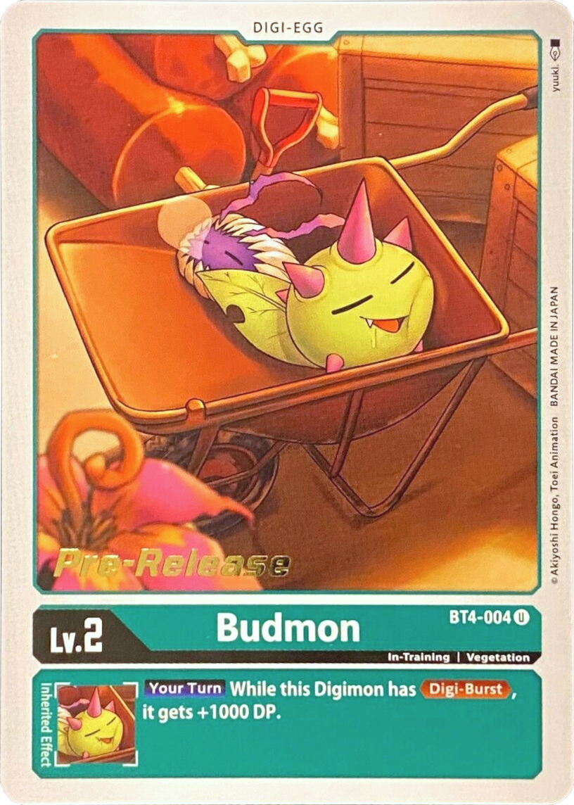 Budmon [BT4-004] [Great Legend Pre-Release Promos] | The Time Vault CA