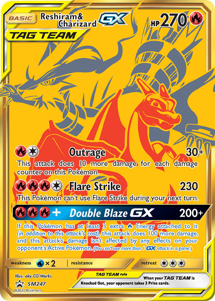 Reshiram & Charizard GX (SM247) [Sun & Moon: Black Star Promos] | The Time Vault CA