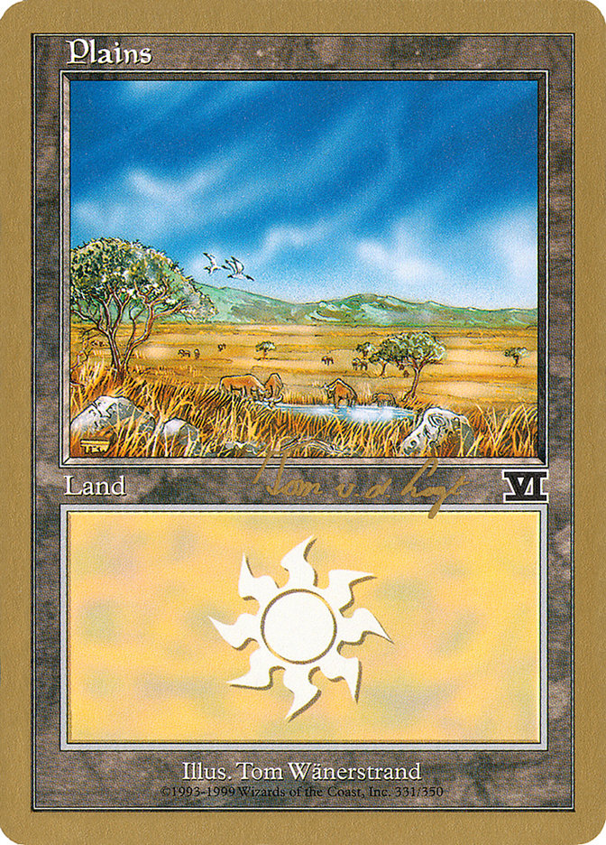 Plains (tvdl331) (Tom van de Logt) [World Championship Decks 2000] | The Time Vault CA