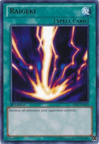 Raigeki [BP01-EN032] Rare | The Time Vault CA