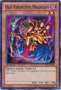 Old Vindictive Magician [BP01-EN060] Common | The Time Vault CA