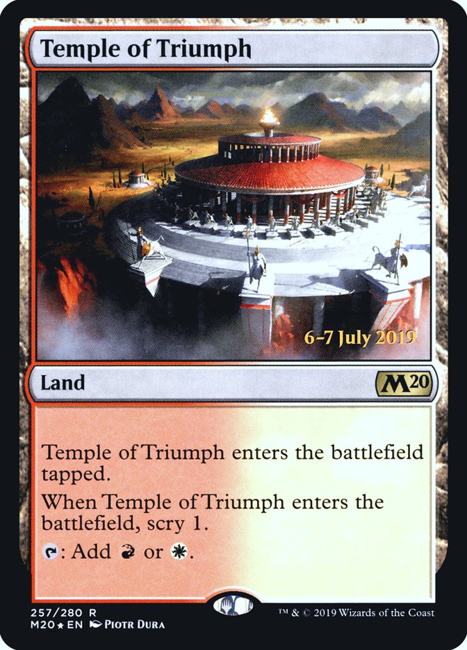 Temple of Triumph  [Core Set 2020 Prerelease Promos] | The Time Vault CA