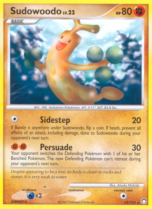 Sudowoodo (35/123) [Diamond & Pearl: Mysterious Treasures] | The Time Vault CA