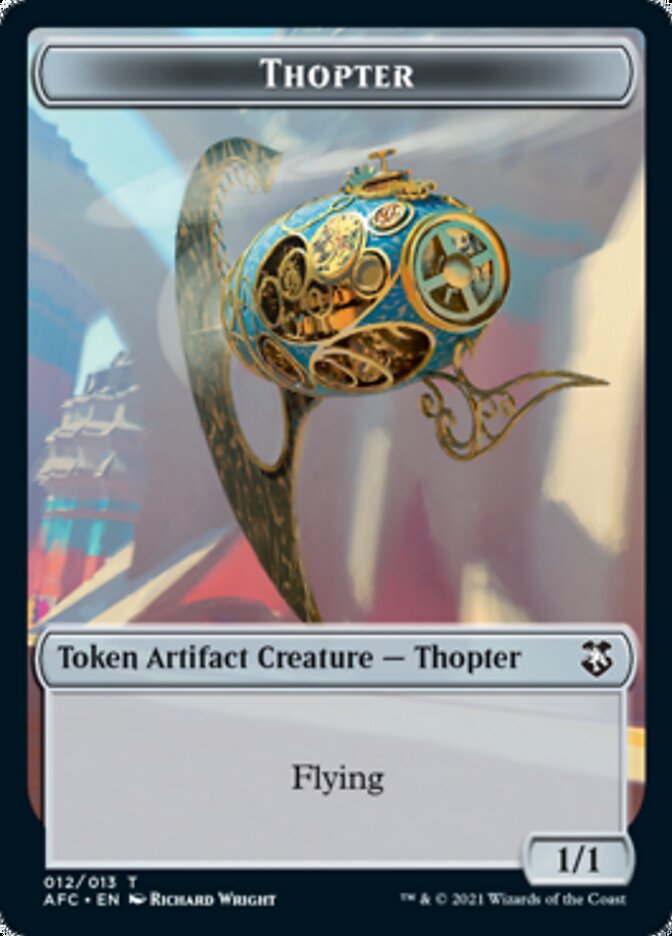 Thopter // Treasure Double-sided Token [Dungeons & Dragons: Adventures in the Forgotten Realms Commander Tokens] | The Time Vault CA