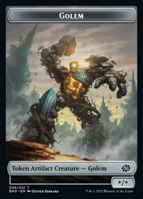 Powerstone // Golem Double-Sided Token [The Brothers' War Tokens] | The Time Vault CA